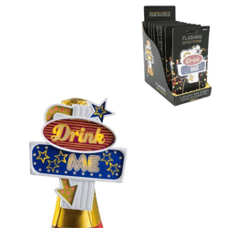 Flashing bottle topper battery operated lamp 10 cm