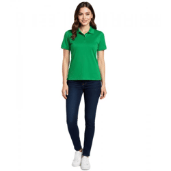 ELEVATE Helios Women's Polo Shirt, Cotton Polo Shirt, Pique Knit, 180 g/m², 3810769, Green