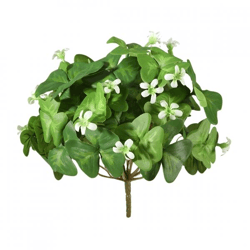 Artificial flower Oxalis Bush white 20 cm