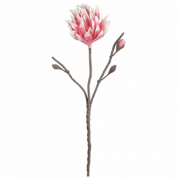 Künstliche Blume Schaum Lisa rosa/weiß 122 cm
