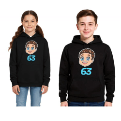 Mercedes-Benz AMG Petronas F1 George Russell Kinder Hoodie Mädchen und Jungen Kapuzen-Sweatshirt Formel 1 701227132 001 Schwarz