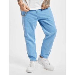 moderne 2Y Premium Herren Jeans Taschen Ketten-Detail mit Baumwolle Blau