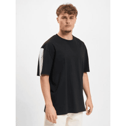 Modern Dangerous DNGRS Men's Oversized T-Shirt, 180 g/m², Cotton Blend, Black/White