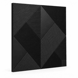 PTMD wall panel Belinda black 90 x 90 cm