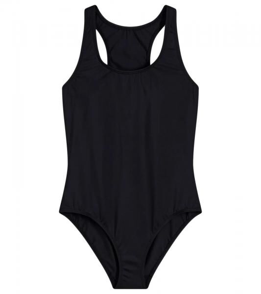 Schnelltrocknender Damen Badeanzug mit Schwimmerr&uuml;cken Bademode 953659 Schwarz