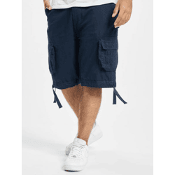 sommerliche Brandit Herren Shorts Reißverschluss Taschen Navy