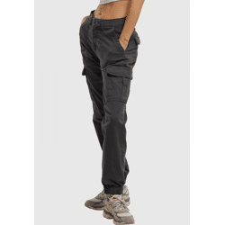 stylische URBAN CLASSICS Damen Jeans Stretch Taschen 320 g/m² mit Baumwolle Grau