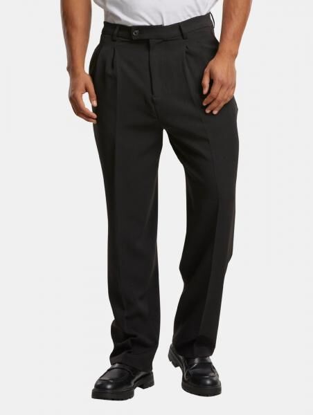 stylische URBAN CLASSICS Herren Anzugs-Hose Stretch Schwarz