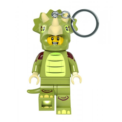 LEGO® Minifigures™ - Key ring with flashlight - Triceratops costume fan