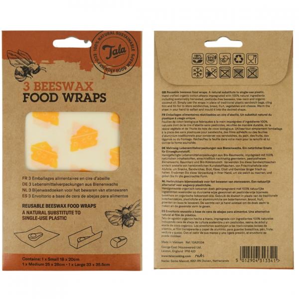 Tala wiederverwendbare Folie aus Bienenwachs, 35,5 cm, 3er-Set