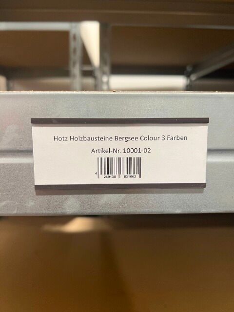 103x SPRINTIS Etikettenhalter magnetisch schwarz (8x3cm) | Komplettpaket für 4,20€