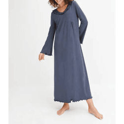 Ab 1,90 €/Stk. Nachthemden Kategorie A, 95 % Bio-Baumwolle, Größen S–3XL, Neuware, MOQ 50 Stück, Lagerware aus Deutschland