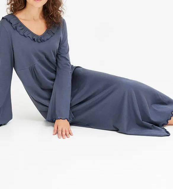 Ab 1,90 €/Stk. Nachthemden Kategorie A, 95 % Bio-Baumwolle, Größen S–3XL, Neuware, MOQ 50 Stück, Lagerware aus Deutschland