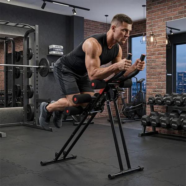 AbFlex – zusammenklappbares Gerät für Bauchmuskelübungen | 5-stufig verstellbares Fitnessgerät für zu Hause (150 kg)