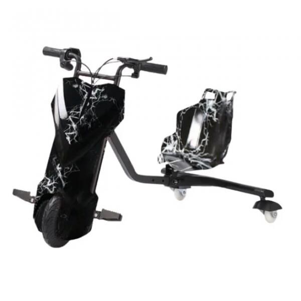 DriftMax BLACK Elektrisches 3-Rad-Drift-Kart | 36 V, 250 W bürstenloser Motor mit Bluetooth und LED