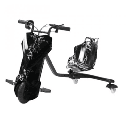 DriftMax BLACK Elektrisches 3-Rad-Drift-Kart | 36 V, 250 W bürstenloser Motor mit Bluetooth und LED