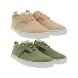 leichte GROUNDIES Barfußschuhe La Paz Damen Low-Top Mesh-Sneaker mit TrueSense Sohle nachhaltige und vegane Schnür-Schuhe GND-130264 in R