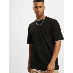 bequemes URBAN CLASSICS Herren T-Shirt 180 g/m² mit Baumwolle Schwarz/Weiß