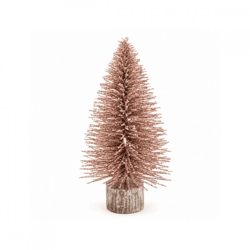 J-Line Weihnachtsbaum Glitter altrosa S 30 cm