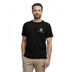 klassisches FQ1924 FQOlaf Herren T-Shirt mit Rundhals Shirt 21900540-ME-193911 Schwarz