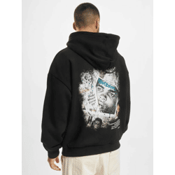 moderner MJ GONZALES Herren Hoodie große Kapuze Kapuze 460 g/m² mit Baumwolle Schwarz
