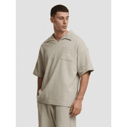 modernes Another Cotton Lab Herren T-Shirt mit Baumwolle Beige