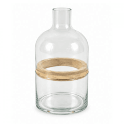 Glasvase, transparent, 22 cm, 3-teilig