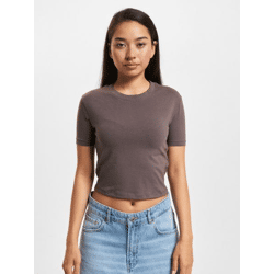 bequemes DEF Damen T-Shirt mit Baumwolle Braun