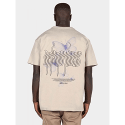 lässiges MJ Gonzales Herren T-Shirt Oversize 240 g/m² mit Baumwolle Beige