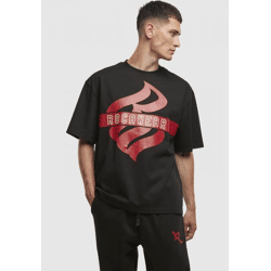 modernes Rocawear Herren T-Shirt Oversize mit Baumwolle Schwarz
