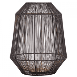 PTMD Windlicht Justy L schwarz/gold 38 cm