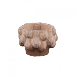 PTMD Blumentopf Neppy S, Zementbraun, 13 cm