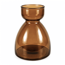 Vase recyceltes Glas braun 34 cm