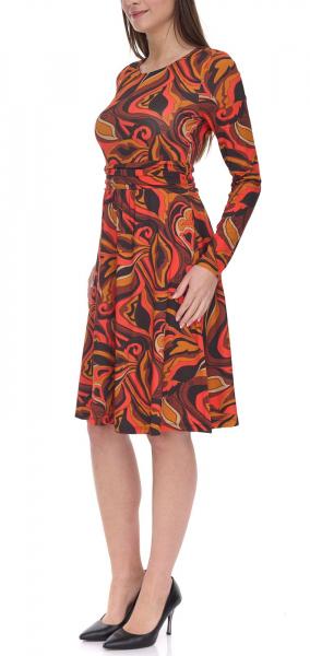 Aniston SELECTED Damen Maschenkleid modisches Sommer-Kleid 49498517 Bunt