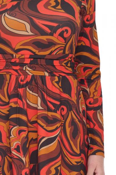 Aniston SELECTED Damen Maschenkleid modisches Sommer-Kleid 49498517 Bunt