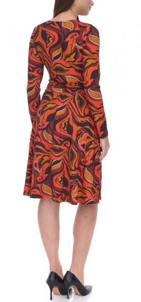 Aniston SELECTED Damen Maschenkleid modisches Sommer-Kleid 49498517 Bunt