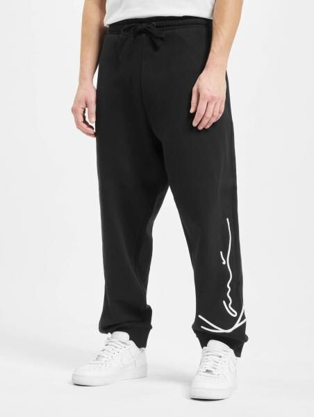 bequeme Karl Kani Herren Hose 350 g/m&sup2; mit Baumwolle Schwarz