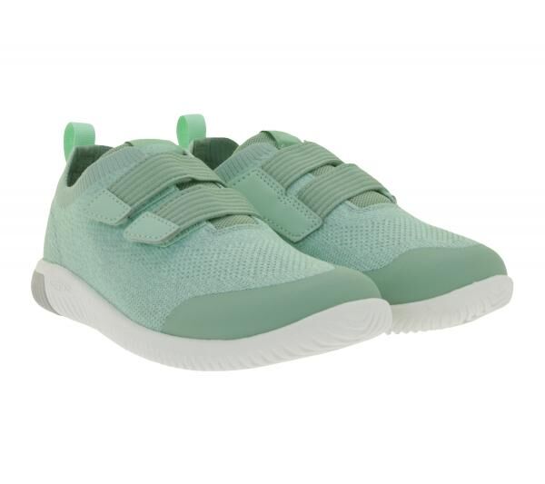 Bequeme KEEN Knx Knit DS Kinder Barfu&szlig;schuhe mit Eco Anti-Odor-Technologie Freizeit-Schuhe 1030072 Gr&uuml;n