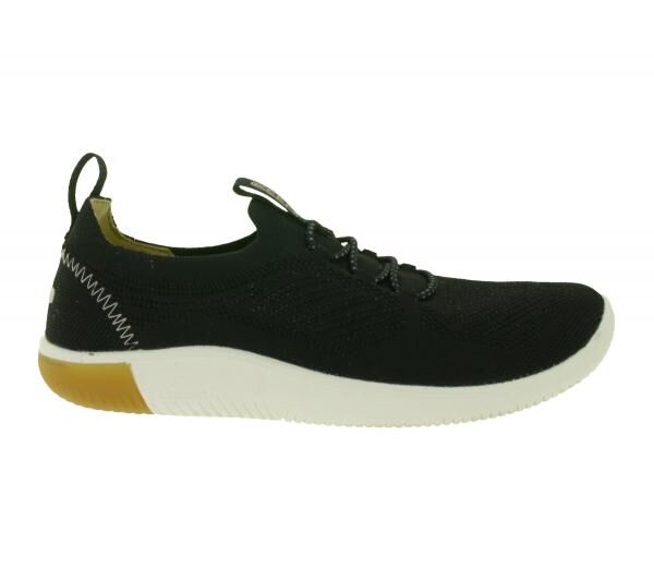 Bequeme KEEN KNX Knit Lace Damen Barfu&szlig;schuhe Atmungsaktive Freizeitschuhe mit Strick-Obermaterial 1030078 Schwarz