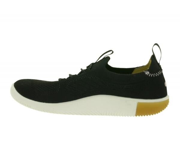 Bequeme KEEN KNX Knit Lace Damen Barfu&szlig;schuhe Atmungsaktive Freizeitschuhe mit Strick-Obermaterial 1030078 Schwarz