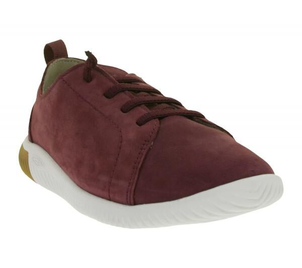 Bequeme KEEN Knx Lace Fig/Star Kinder Barfu&szlig;schuhe mit Eco Anti-Odor-Technologie Echtleder-Schuhe Freizeit-Schuhe 1031125 Violett