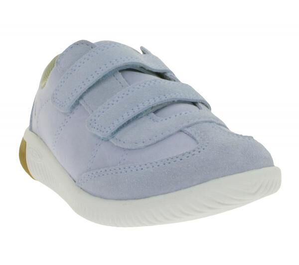 Bequeme KEEN Knx T-Toe DS Kinder Barfu&szlig;schuhe mit Eco Anti-Odor-Technologie Echtleder-Schuhe Freizeit-Schuhe 1030825 Hell-Blau