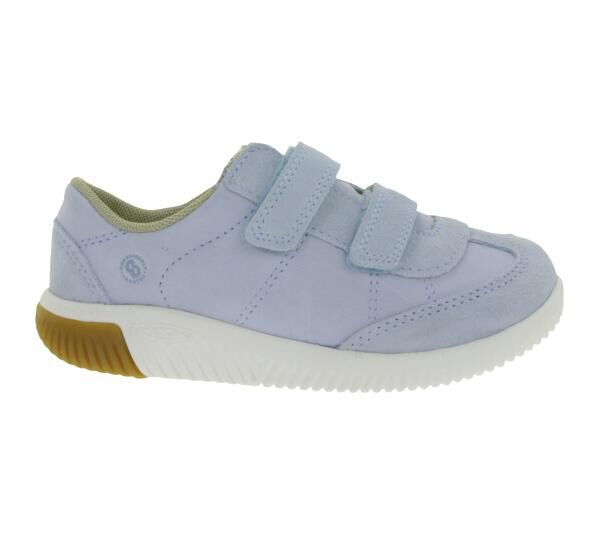 Bequeme KEEN Knx T-Toe DS Kinder Barfu&szlig;schuhe mit Eco Anti-Odor-Technologie Echtleder-Schuhe Freizeit-Schuhe 1030825 Hell-Blau
