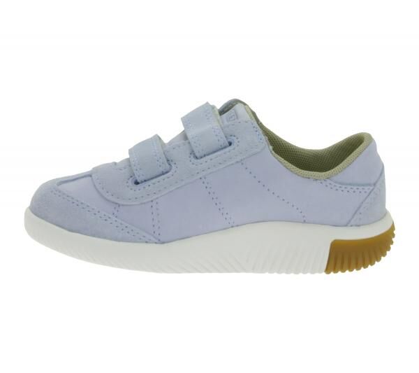 Bequeme KEEN Knx T-Toe DS Kinder Barfu&szlig;schuhe mit Eco Anti-Odor-Technologie Echtleder-Schuhe Freizeit-Schuhe 1030825 Hell-Blau