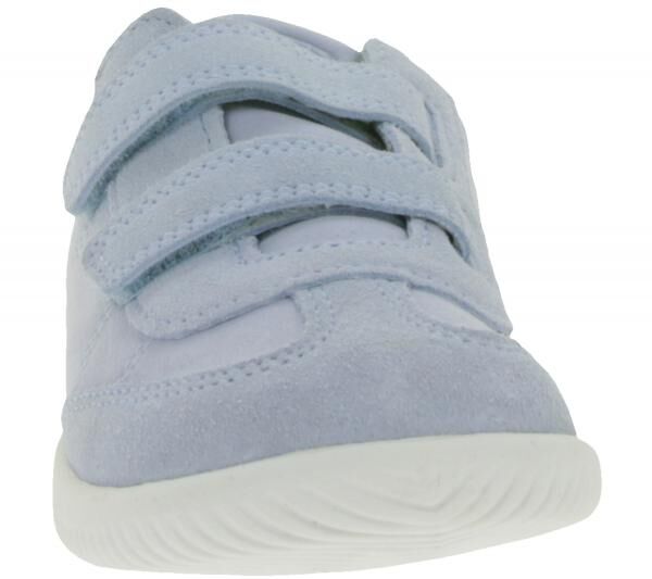 Bequeme KEEN Knx T-Toe DS Kinder Barfu&szlig;schuhe mit Eco Anti-Odor-Technologie Echtleder-Schuhe Freizeit-Schuhe 1030825 Hell-Blau