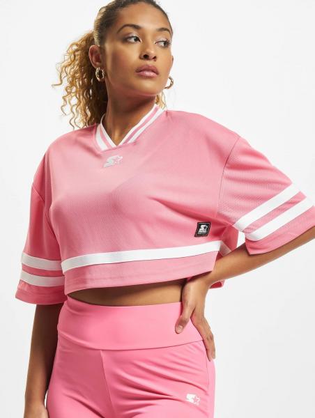 bequemes Starter Damen T-Shirt Oversize Mesh 180 g/m&sup2; Pink
