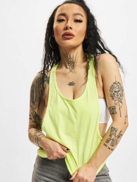 bequemes Urban Classics Damen T-Shirt 140 g/m&sup2; mit Baumwolle Neon-Gelb