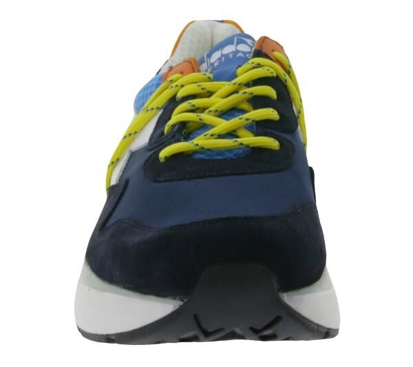 diadora N9000 Txs H Mesh Sneaker Made in Portugal mit Wildleder-Overlays 201.174817 01 65096 Blau/Wei&szlig;/Gelb