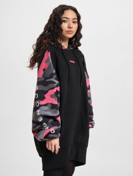 feminines Dangerous DNGRS Damen Kleid mit Baumwolle Schwarz