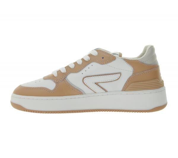 HUB Smash L31 Damen Sneaker mit Terry-F&uuml;tterung Echtleder-Schuhe W50008L31-L10-947 Wei&szlig;/Rosa